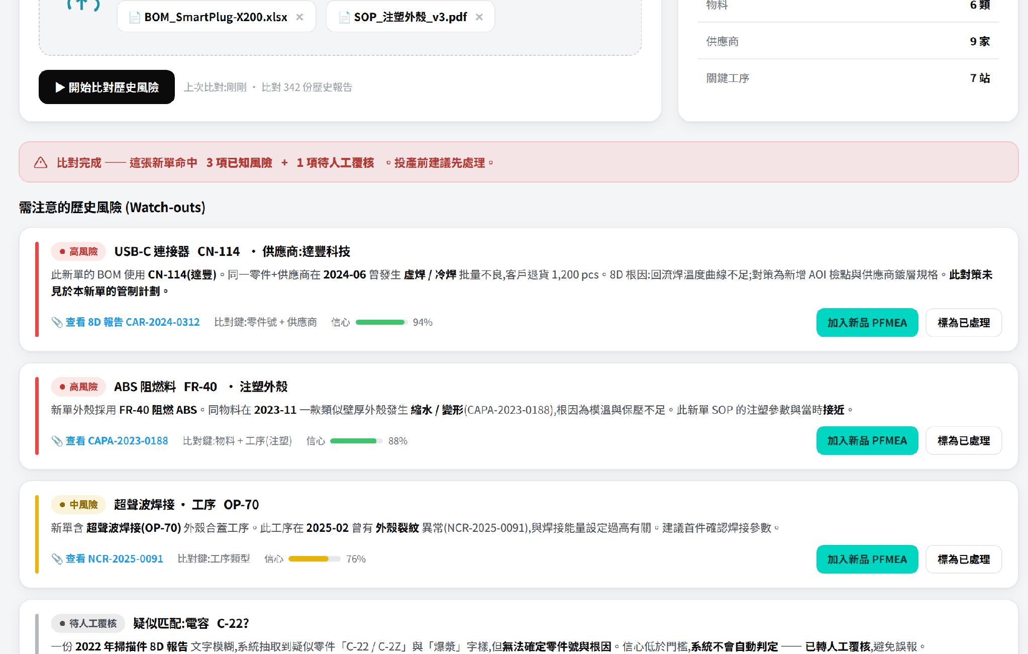 品質守門員 prototype